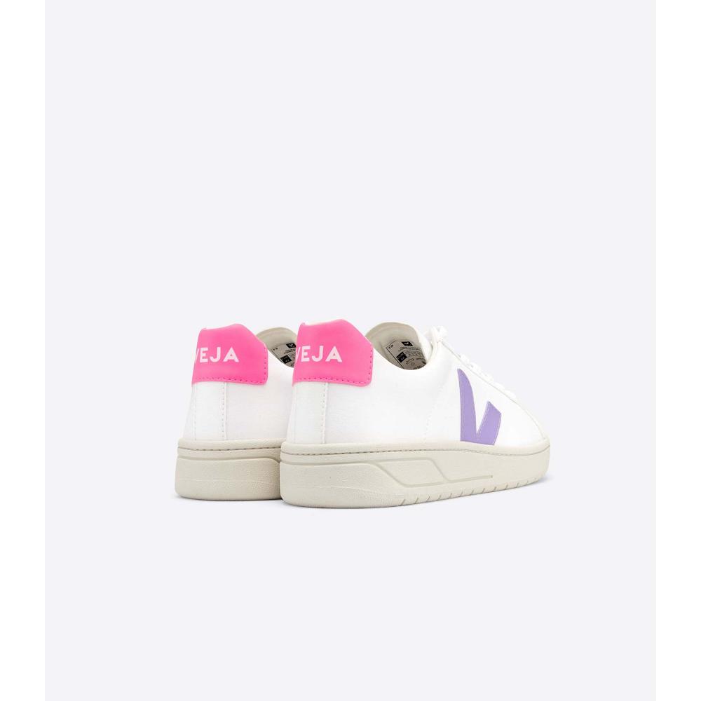 Women's Veja URCA CWL Shoes White/Purple/Pink | ZA 563CTV